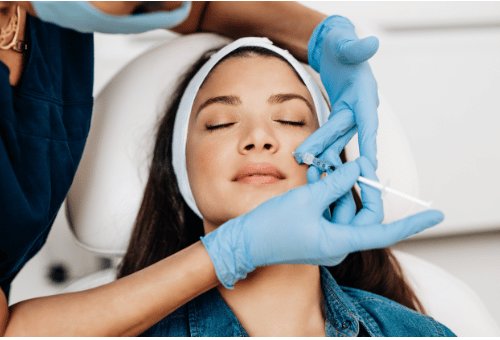 Young Woman Receiving Botox® Injectible