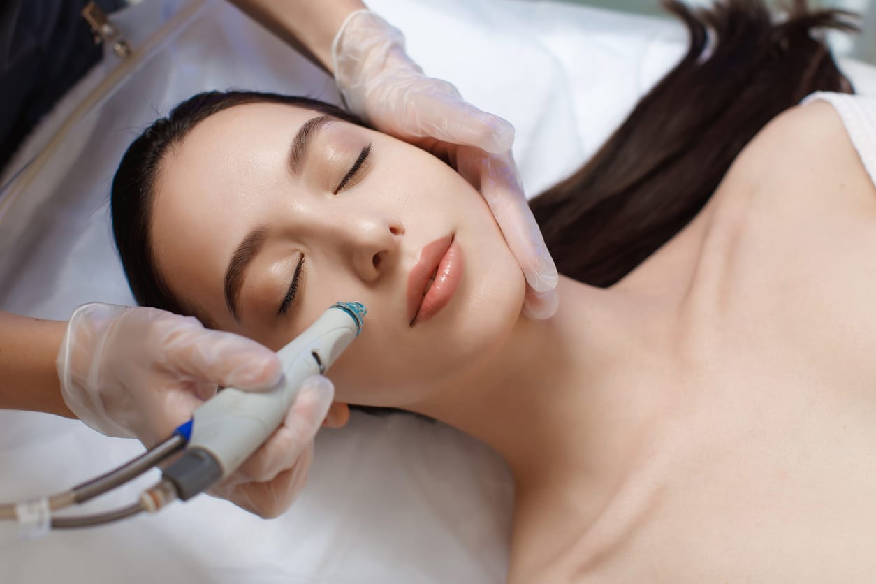 A Woman Receives A Refreshing And Rejuvenating HydraFacial In Beaufort, SC